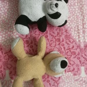 Panda And Tesdy Bear Soft Toy For Sale