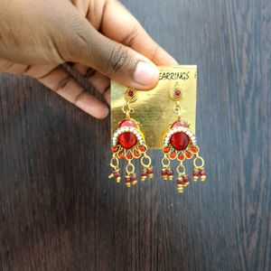 Red Stone Jewellery Set