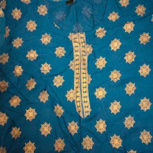 Blue Kurti With Pant