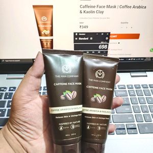 The Man Company Caffeine Face Mask (Pack Of 2) [Seal Packed]