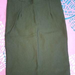 Bottle Green Skirt