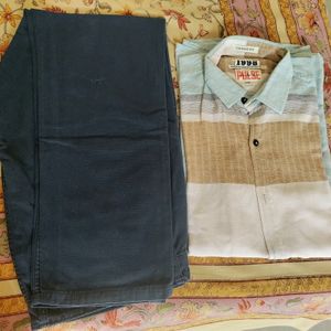 Branded Trouser- Shirt Combo