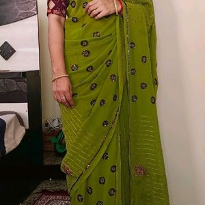 New Unused Heavy Work Saree