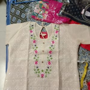 Pure Cotton Chikon Kurti