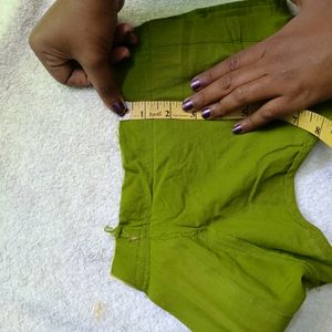 Sap Green Stitched Blouse