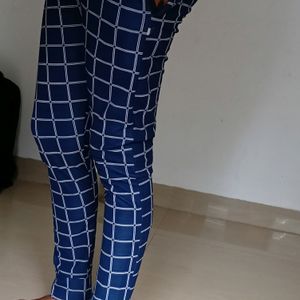 Navy Blue Jeggings Cum Pant