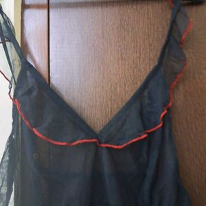 Sale: Black Net Nighty