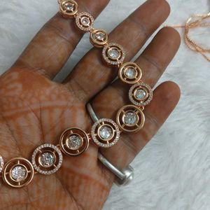 DC Brand American Diamond Rosegold Necklace