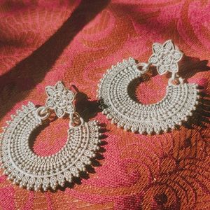 🔥Loot🔥Pretty Silver Earrings❤️