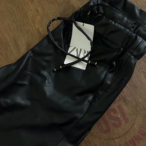 Zara Leather Trousers