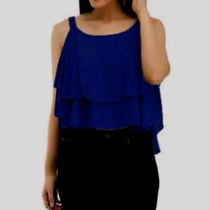 New Neavy Blue Crop Top