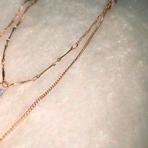 Rose Gold Double Layered Chain