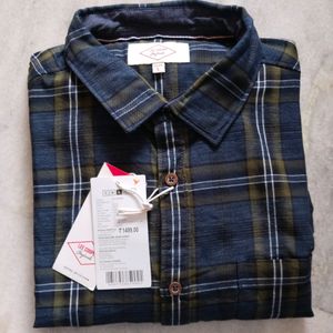 Dark Blue Checkered Shirt