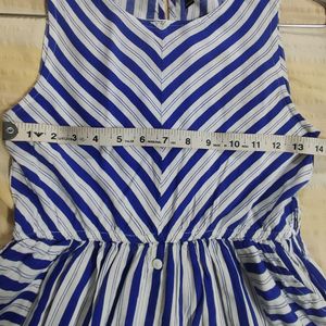 Combo Of Dots And Stripes Dresses For 11-12 Yr Gir