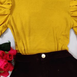 Puffed sleeve top🌼