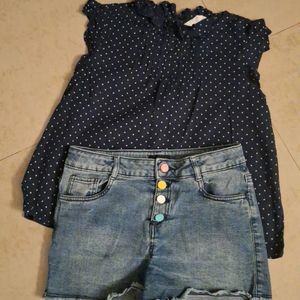 H&m Top And Shorts