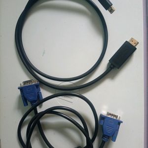 Combo Vga Cable And Dp Mini Port To HDMI