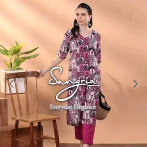 Kurti Pants Sangria 30-32 Waist