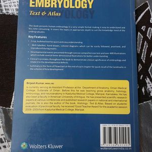 Embryology Text And Atlas