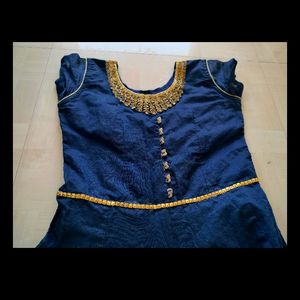 Golden Thread Work Dress 👗