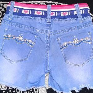 Denim Shorts For Kid Girls