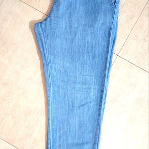 Blue Denim Joggers For Men