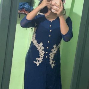 Blue Kurti (only Kurta)