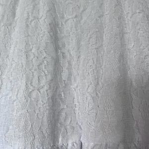 White Lace Dress L Size