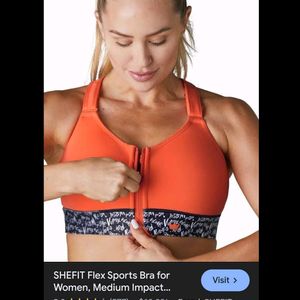 SHEFIT Flex Sports Bra for Women, Medium Impact