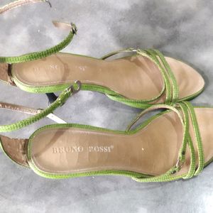 Green Heels Sandal