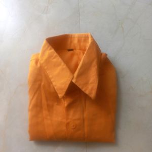 1 - 3 Yrs Boys Orange Party Casual shirt