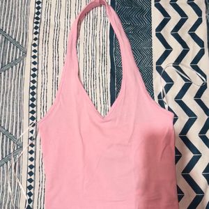 HALTERNECK V-NECK TOP