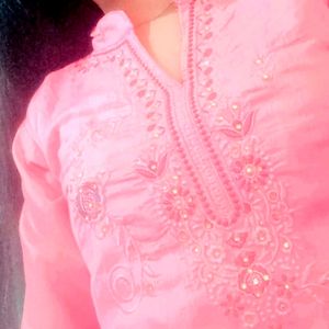 Pink Kurti Sets With Duppta