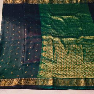 Cotton Blend Pure Gadwal Saree