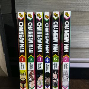 Chainsaw Man Manga ( Vol - 1,2,3,4,6,7)