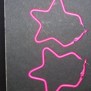 Neon Pink Earrings Women