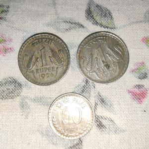 Rare 1975-76 Indian coins