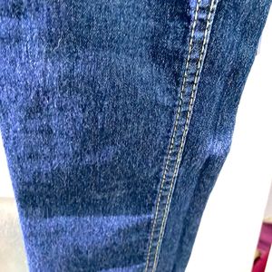 Elastic Jeans From Upper Portion Blue Colour Jeans Size XL