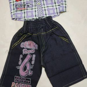Baby Boys Shirt Short Set