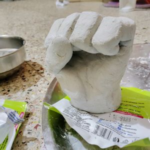 Realistic Hand Made Of Clay