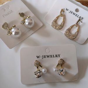 Combo Of 3 Korean Earings..