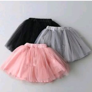 Combo Of 3 Soft Net Skirts For Girls