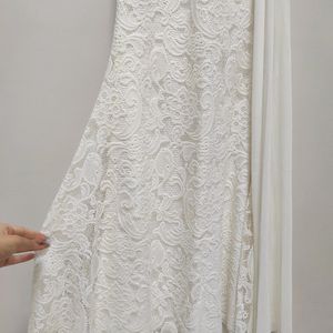 White Lacework Maxi Dress