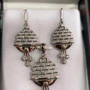 925 Silver Sterling Pendant Earrings