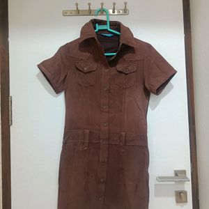 Brown Shirt Dress