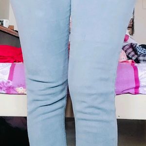 Gray Colour Skinny Jeans For Women