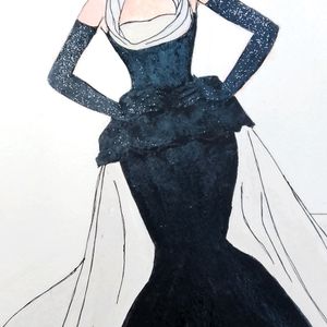 Fashion Illustration inspired Tammah Bhatia's