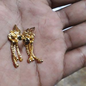 Gold Plated Earring For Sale