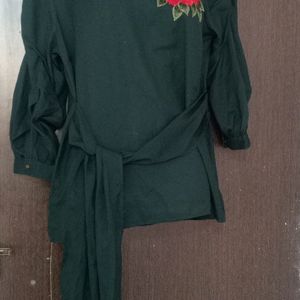 Dark Green Top New