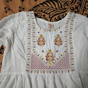 White Kurti for Women